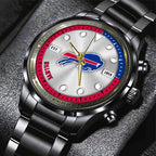 Buffalo Bills Black Stainless Steel Watch – HOATT12935