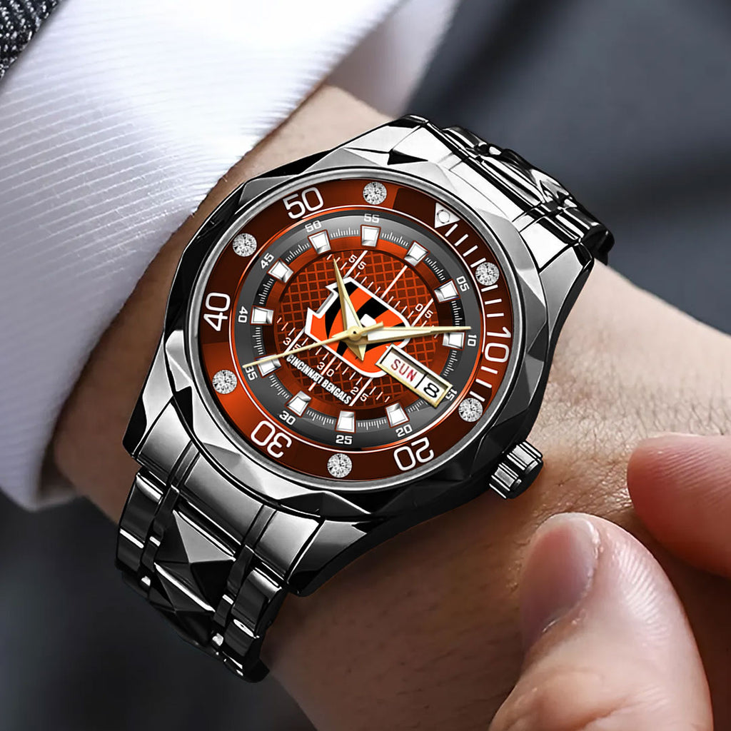 Cincinnati Bengals Alloy Luxury Quartz Watch – TMTHU914