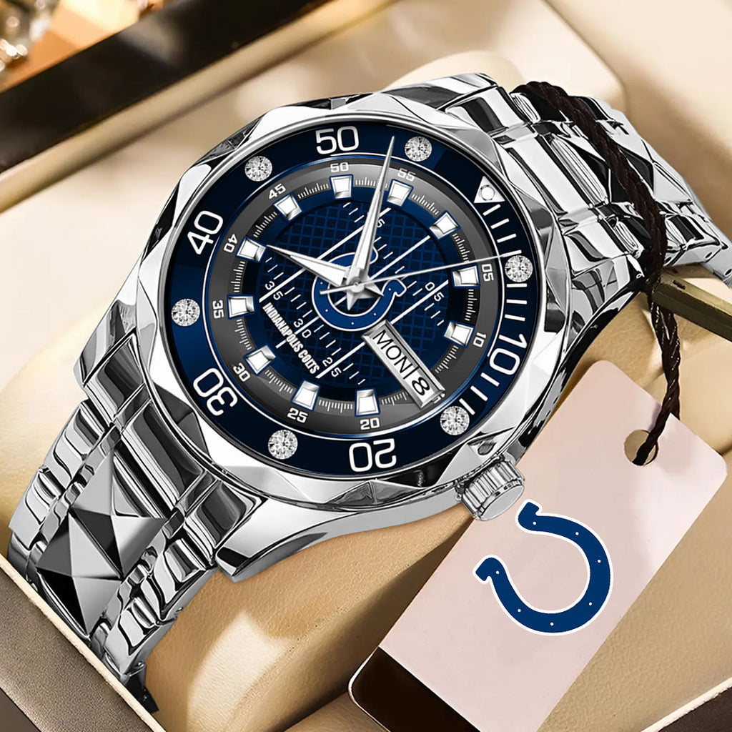 Indianapolis Colts Alloy Luxury Quartz Watch – TMTHU918