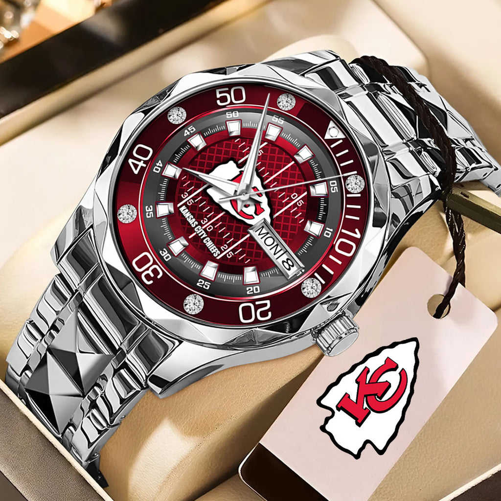Kansas City Chiefs Alloy Luxury Quartz Watch – TMTHU922