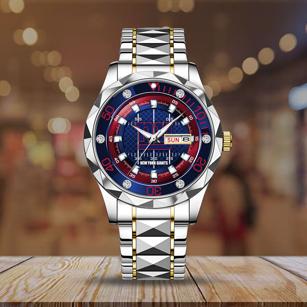 New York Giants Alloy Luxury Quartz Watch – TMTHU926