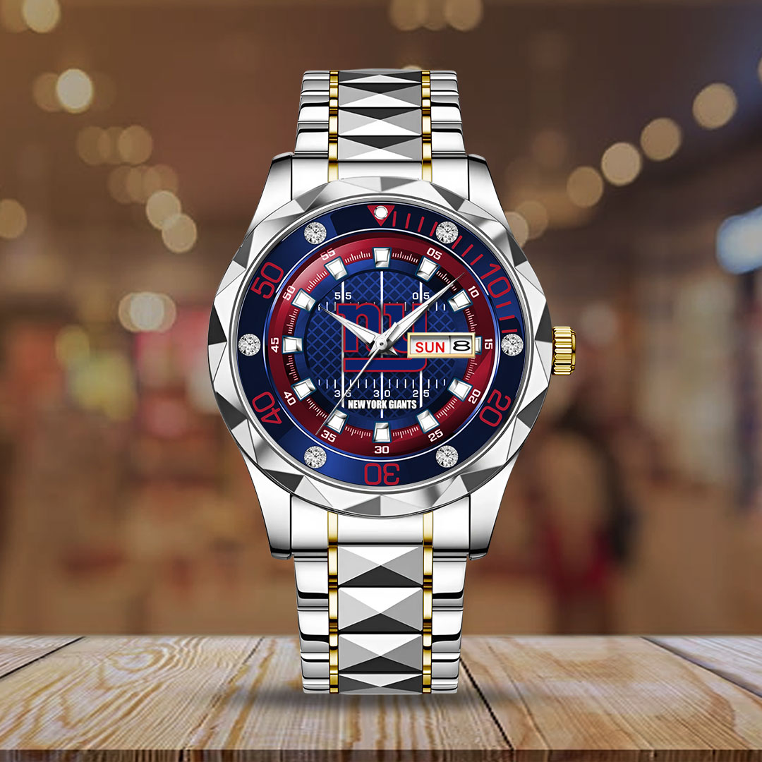 New York Giants Alloy Luxury Quartz Watch – TMTHU926