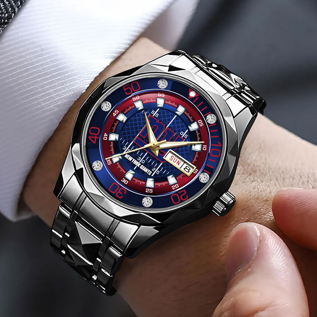 New York Giants Alloy Luxury Quartz Watch – TMTHU926