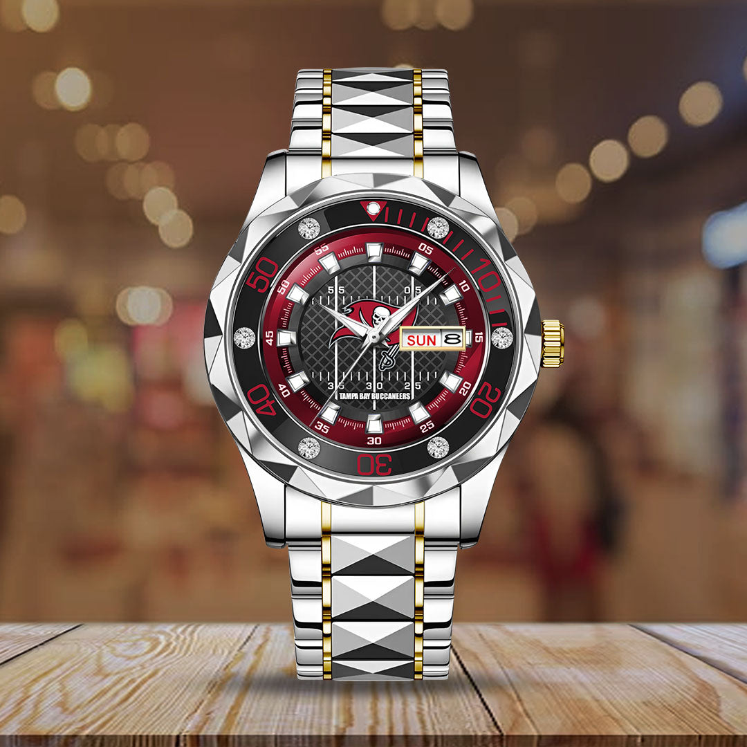Tampa Bay Buccaneers Alloy Luxury Quartz Watch – TMTHU936