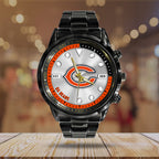 Chicago Bears Black Stainless Steel Watch – HOATT12937