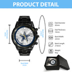 Dallas Cowboys Black Stainless Steel Watch – HOATT12940