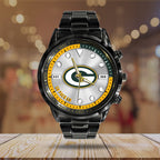 Green Bay Packers Black Stainless Steel Watch – HOATT12943