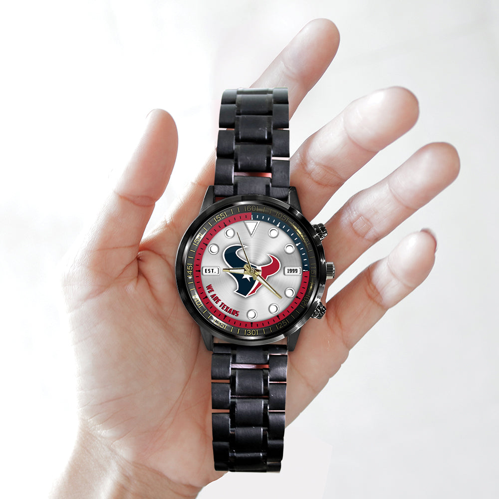 Houston Texans Black Stainless Steel Watch – HOATT12944