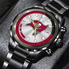 Tampa Bay Buccaneers Black Stainless Steel Watch – HOATT12961