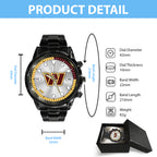 Washington Commanders Black Stainless Steel Watch – HOATT12963