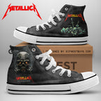 Metallica High Top Canvas Shoes – NGHIAVT 1681