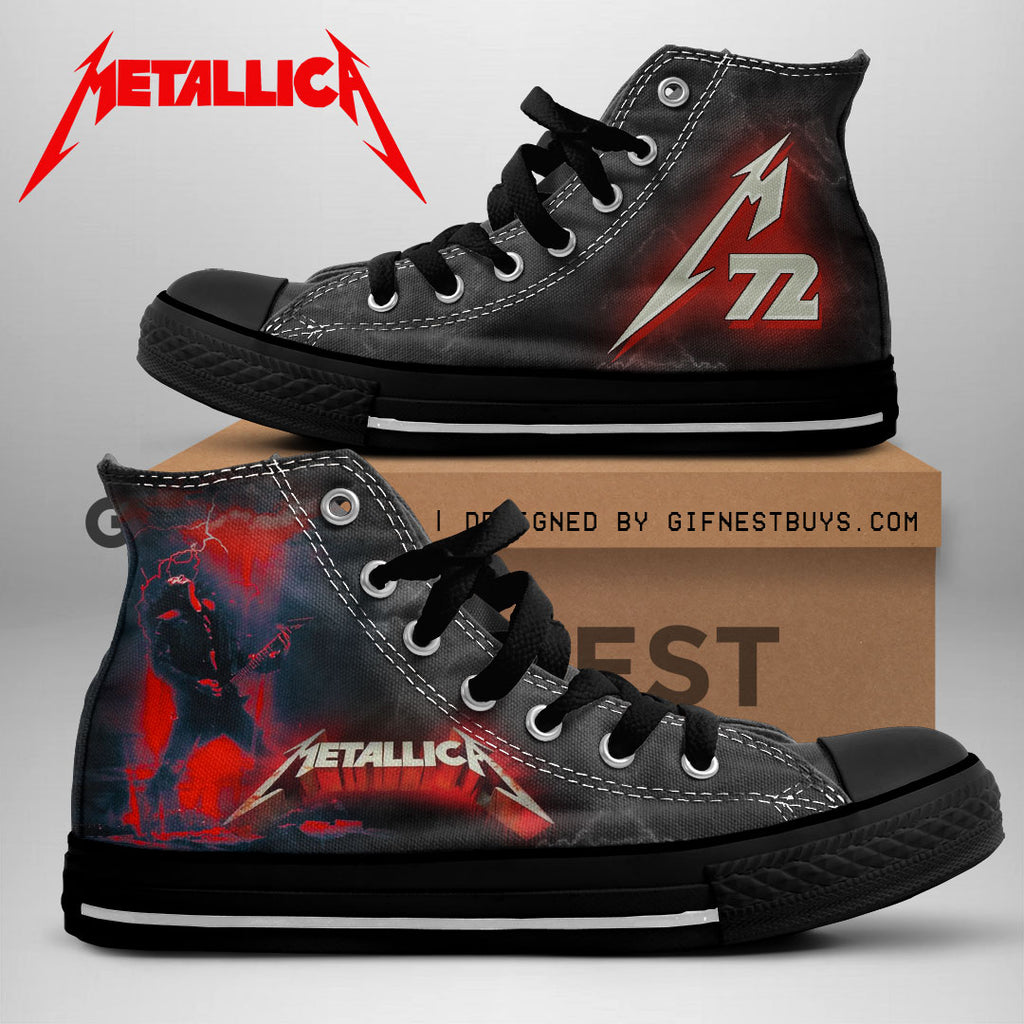 Metallica High Top Canvas Shoes – NGHIAVT 1692