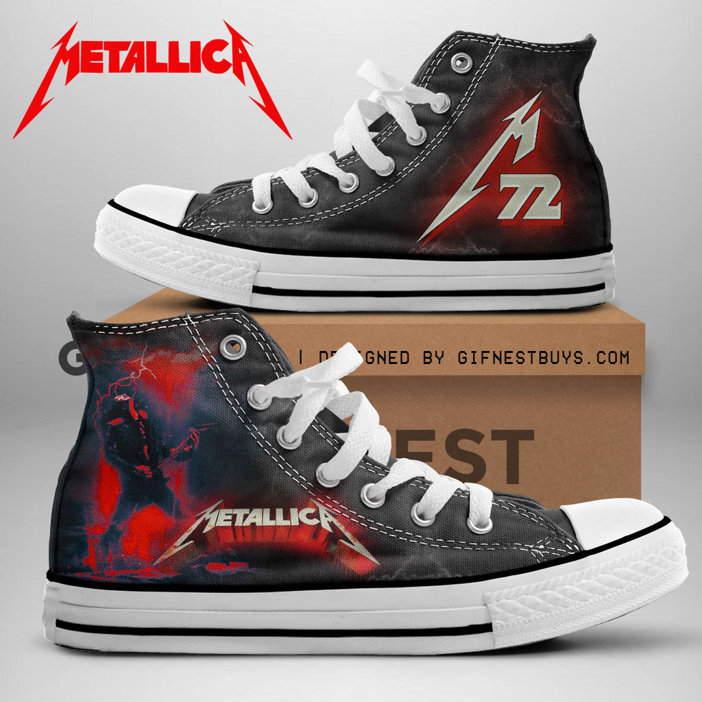 Metallica High Top Canvas Shoes – NGHIAVT 1692