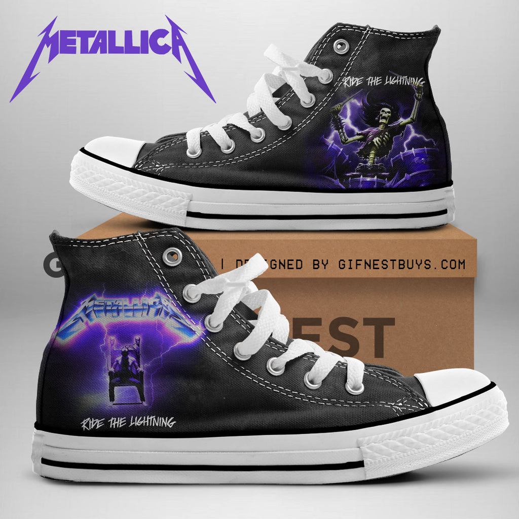 Metallica High Top Canvas Shoes – NGHIAVT 1722