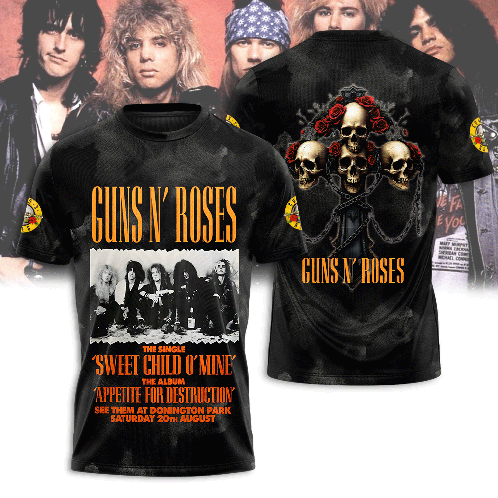 Guns N' Roses 3D Apparel – NGHIAVT 1956