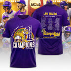 LSU Tigers Baseball 2025 National Champions 3D Apparel – NGHIAVT 2876
