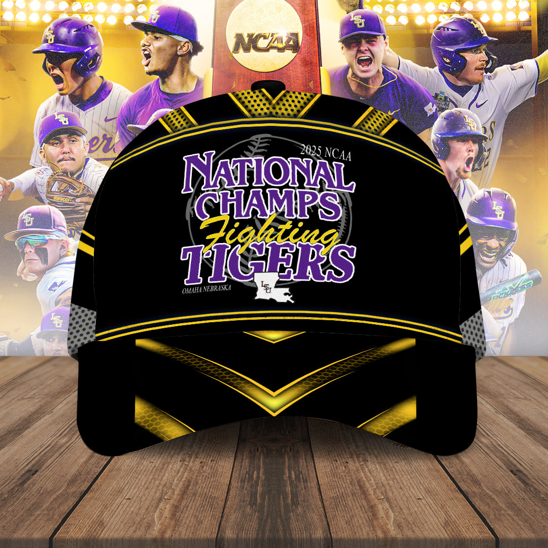 LSU Tigers Baseball 2025 National Champions Classic Cap – NGHIAVT 2942