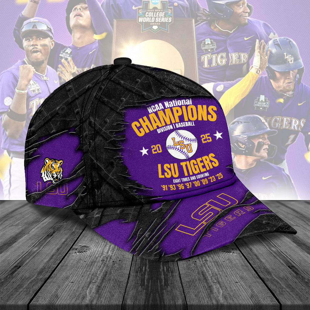 LSU Tigers Baseball 2025 National Champions Classic Cap – NGHIAVT 2944