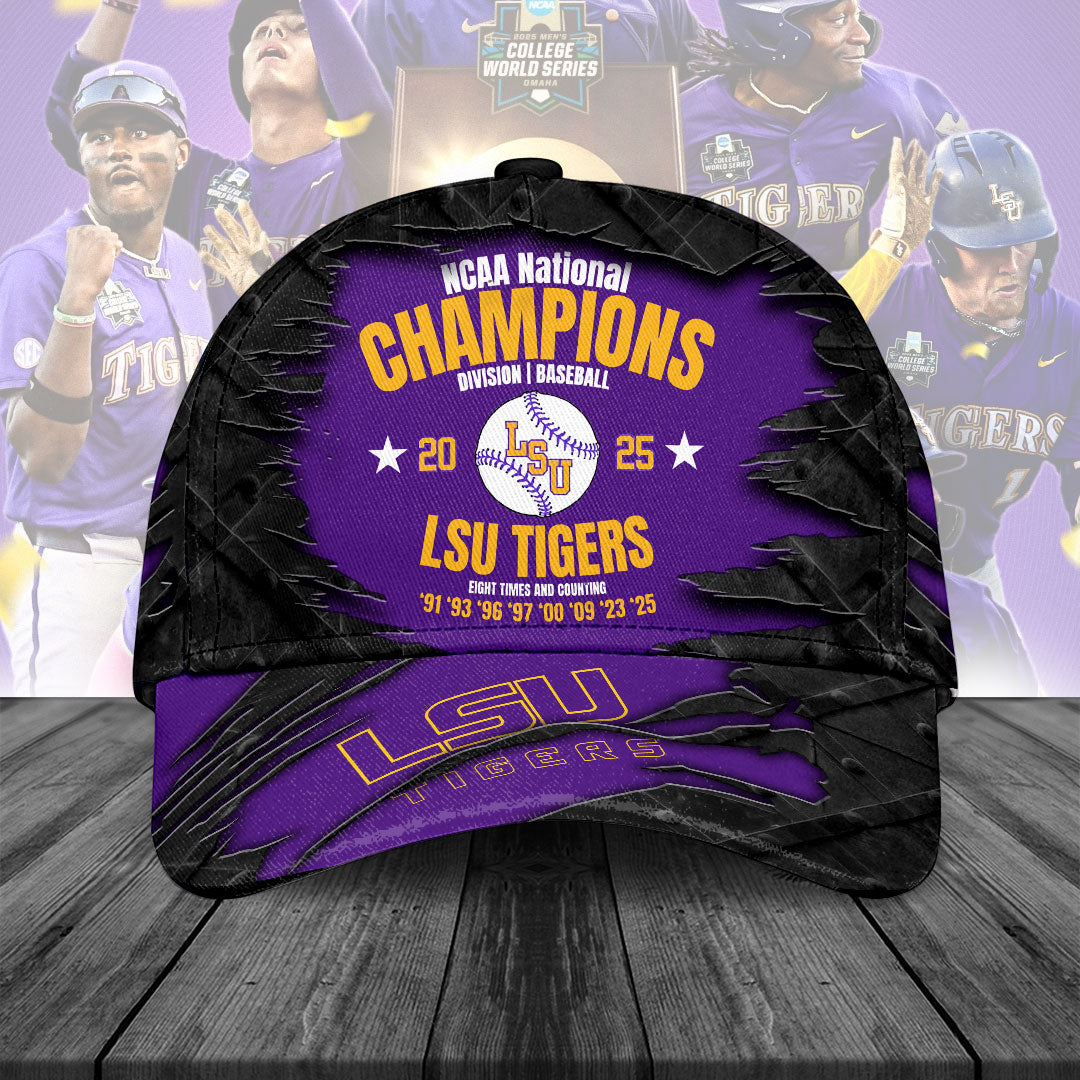 LSU Tigers Baseball 2025 National Champions Classic Cap – NGHIAVT 2944