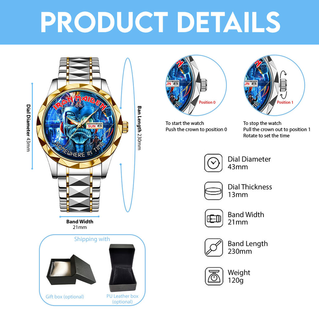 Iron Maiden Alloy Luxury Quartz Watch – NGHIAVT 2962
