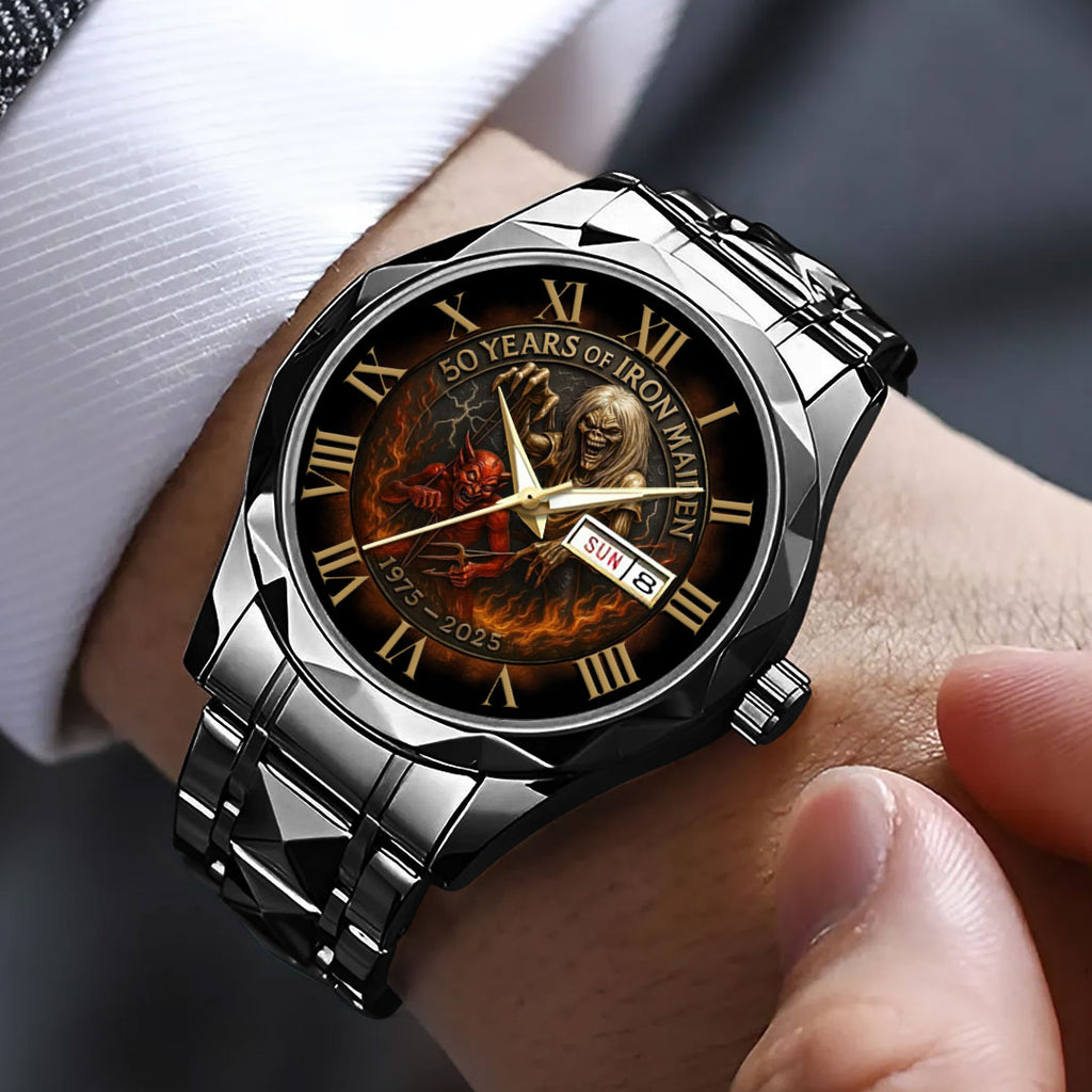 Iron Maiden Alloy Luxury Quartz Watch – NGHIAVT 3136