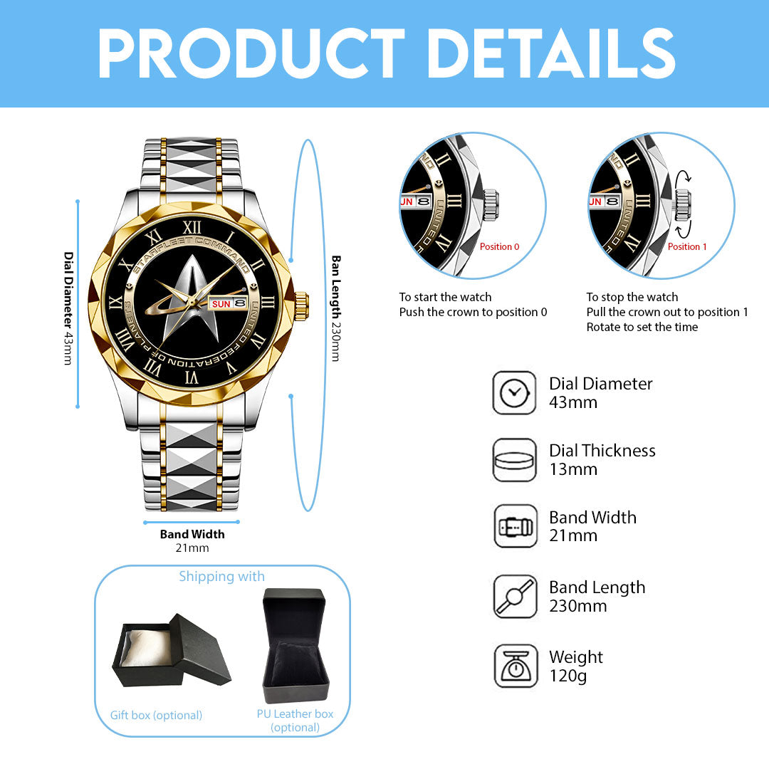 Star Trek Alloy Luxury Quartz Watch – NGHIAVT 3253