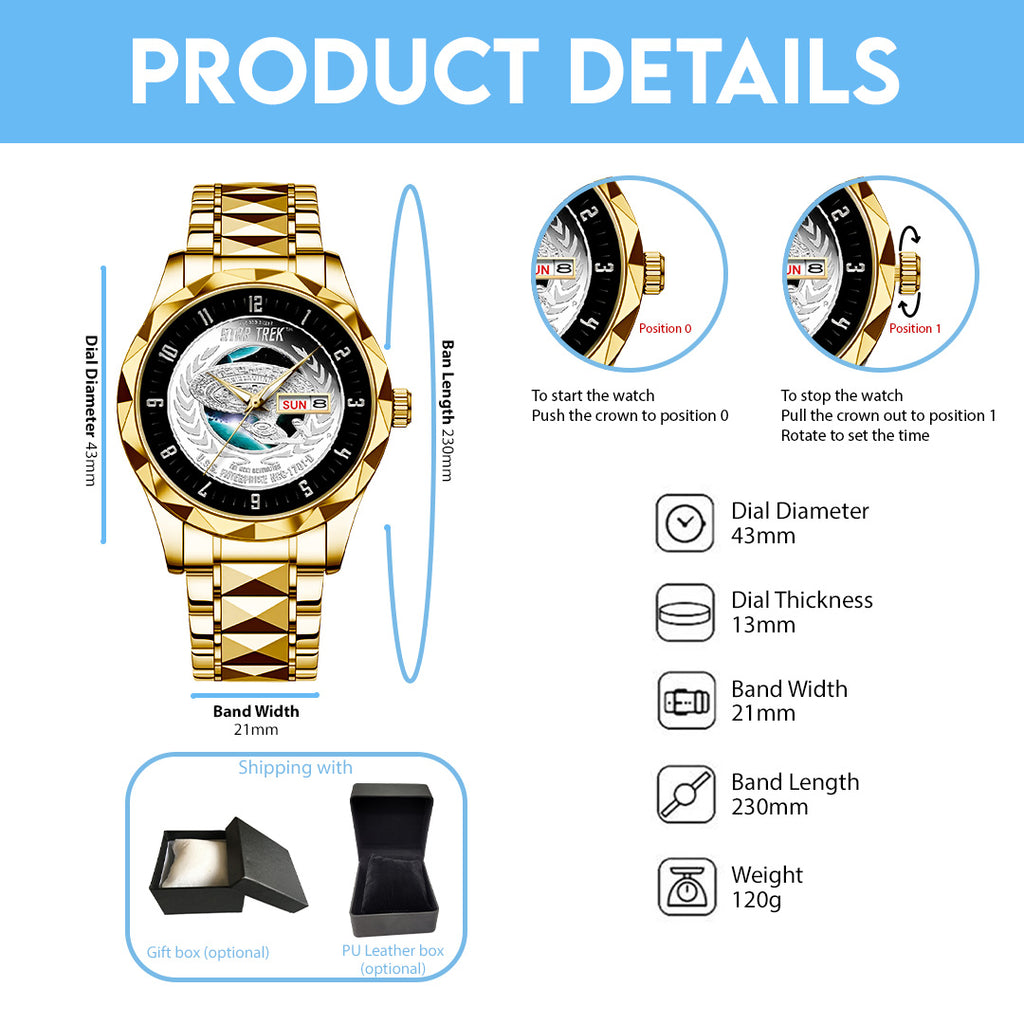 Star Trek Alloy Luxury Quartz Watch – NGHIAVT 3254