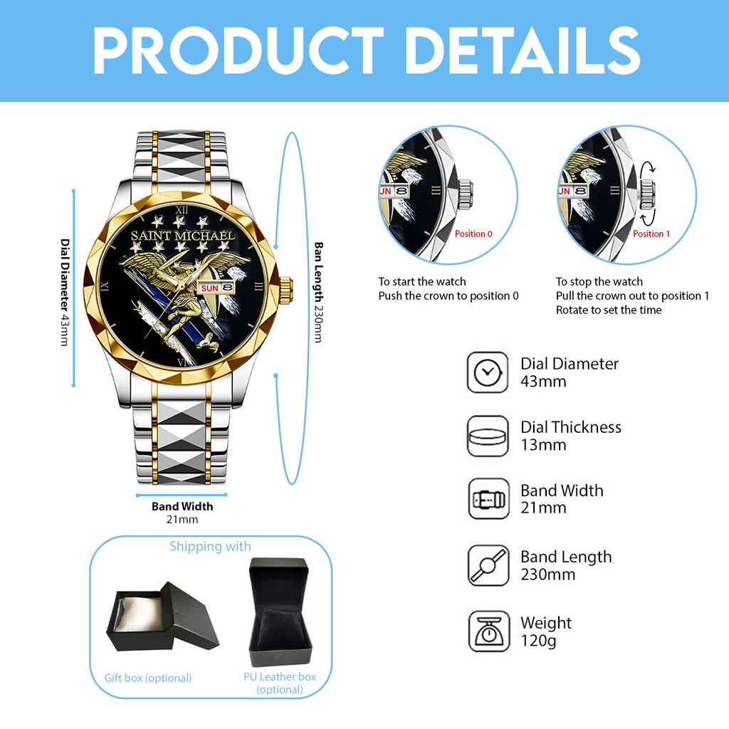 The Archangel Michael Alloy Luxury Quartz Watch – NGHIAVT3827