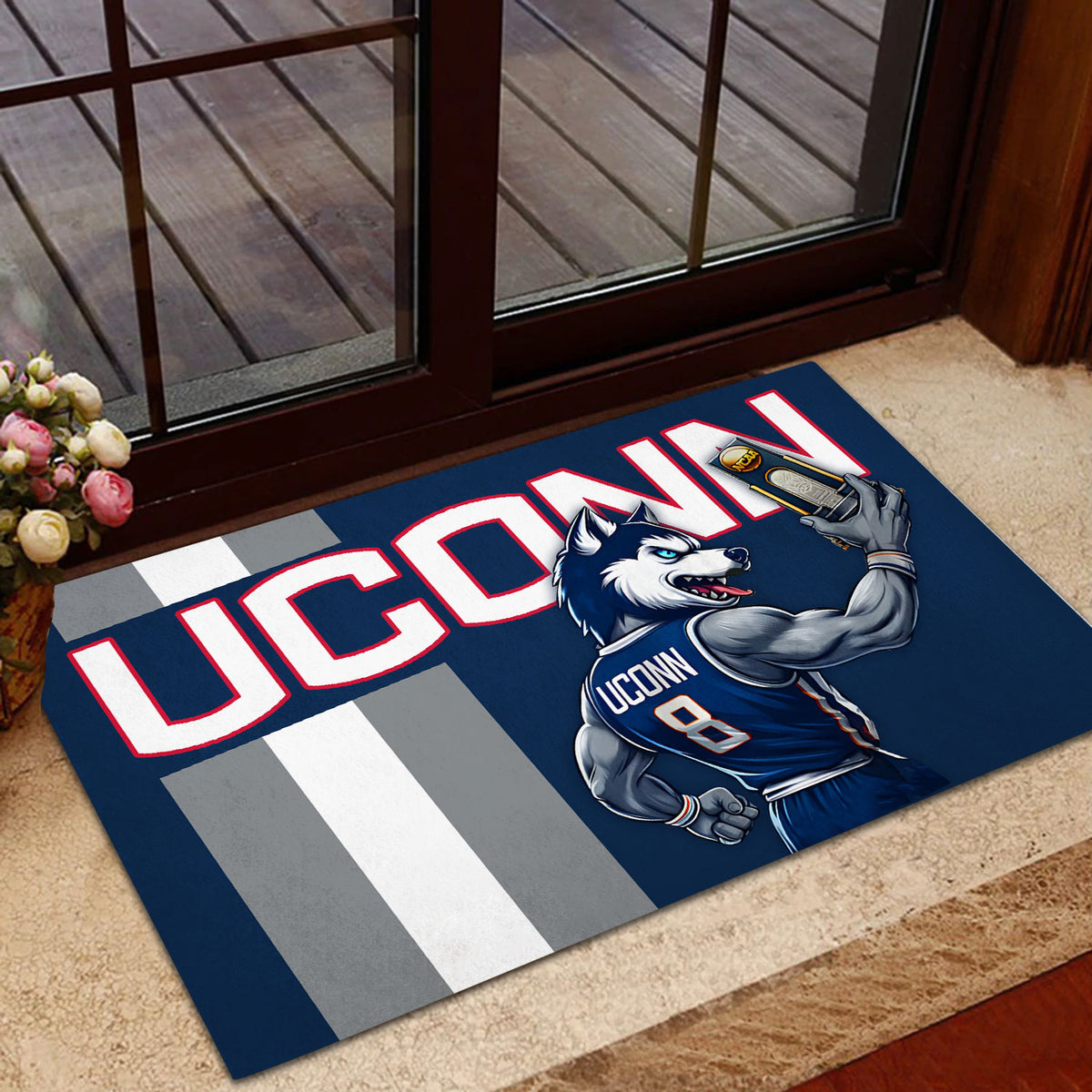 UConn Huskies Men's Basketball Custom Doormat – NGHIAVT3863