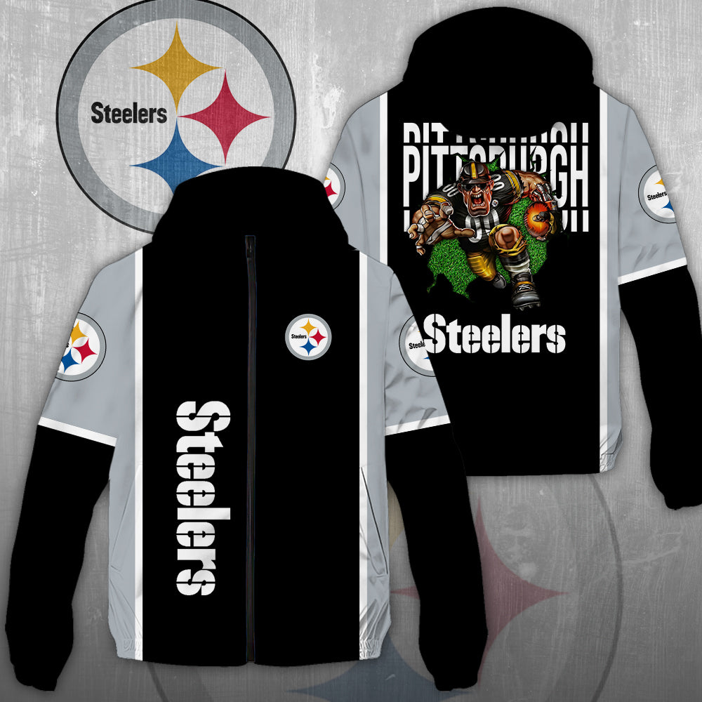 Pittsburgh Steelers 3D Windbreaker Jacket – NGHIAVT3913