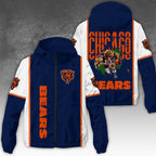 Chicago Bears 3D Windbreaker Jacket – NGHIAVT3926