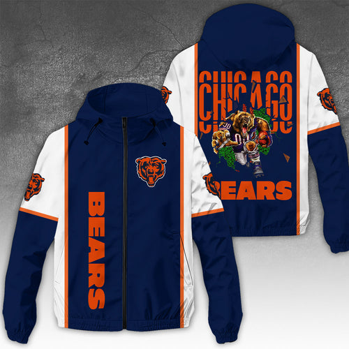 Chicago Bears 3D Windbreaker Jacket – NGHIAVT3926