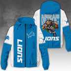 Detroit Lions 3D Windbreaker Jacket – NGHIAVT3927