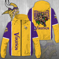 Minnesota Vikings 3D Windbreaker Jacket – NGHIAVT3929