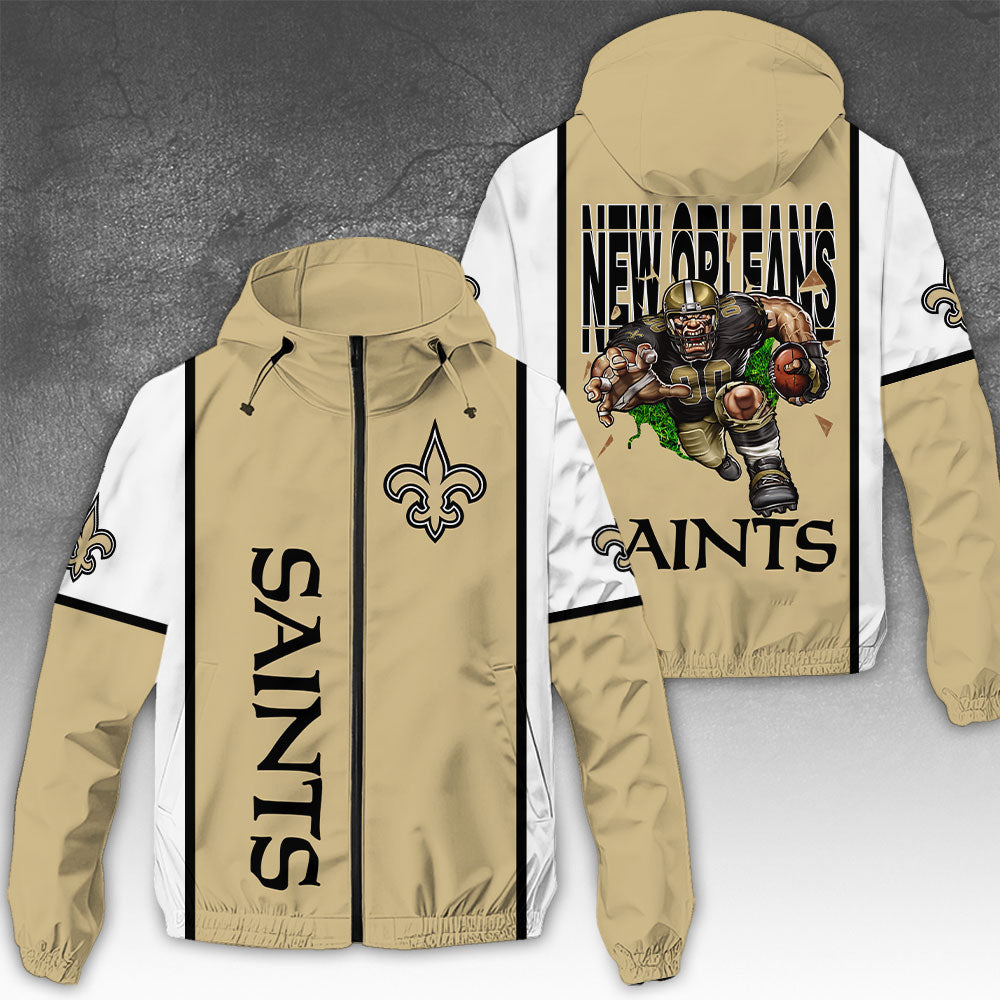 New Orleans Saints 3D Windbreaker Jacket – NGHIAVT3932