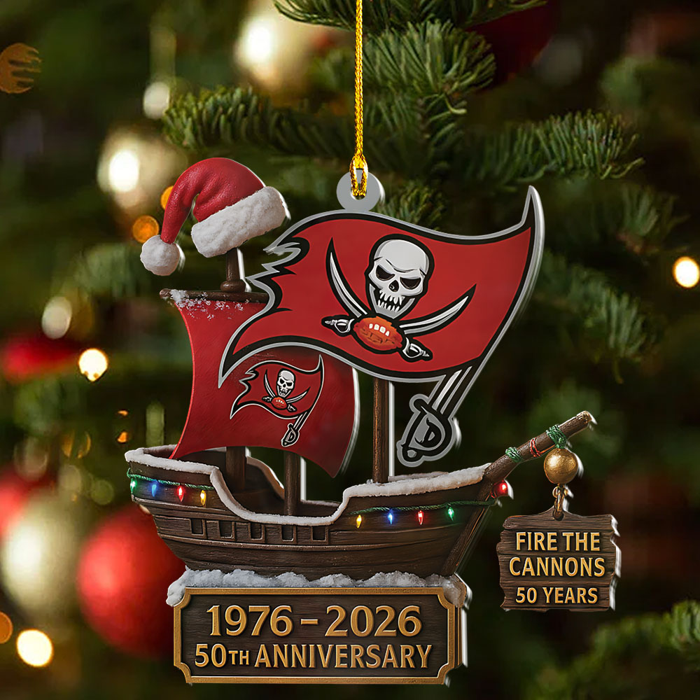 Tampa Bay Buccaneers Custom Shape 2-side Printed Acrylic Ornament – NGHIAVT4022