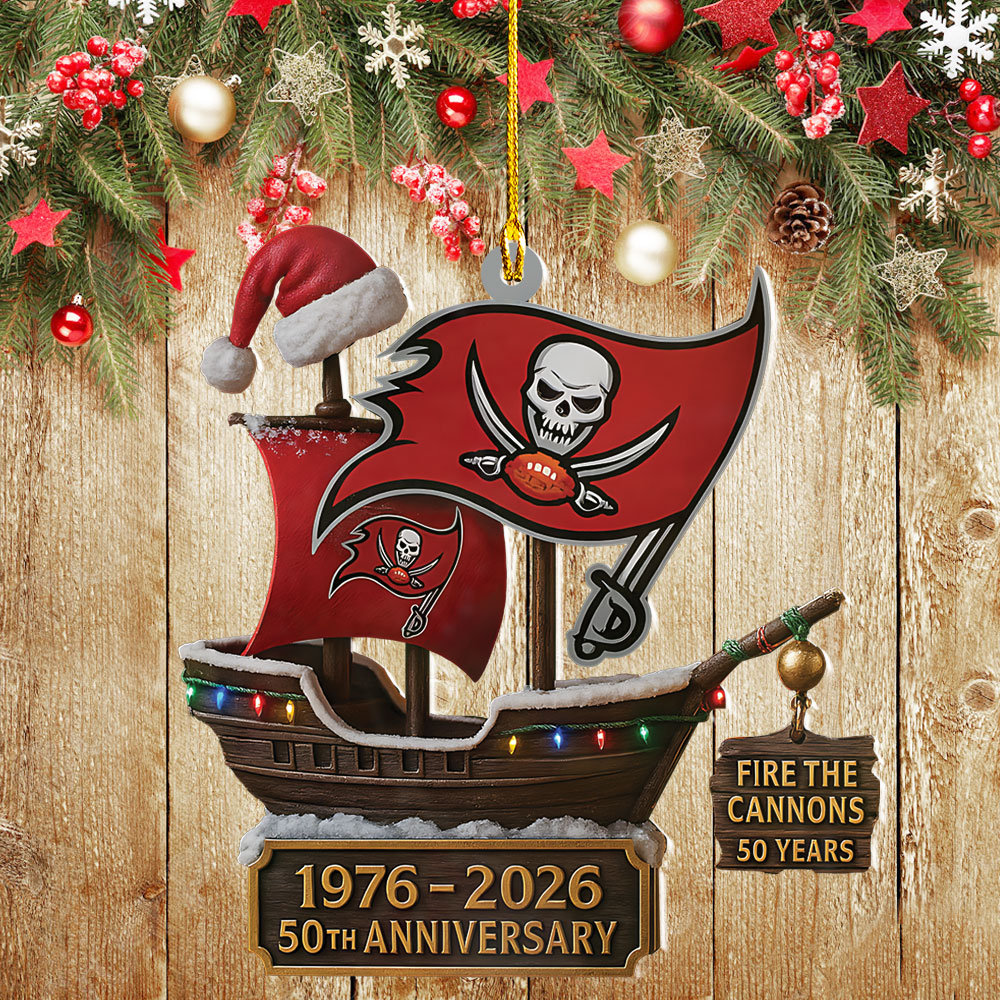 Tampa Bay Buccaneers Custom Shape 2-side Printed Acrylic Ornament – NGHIAVT4022