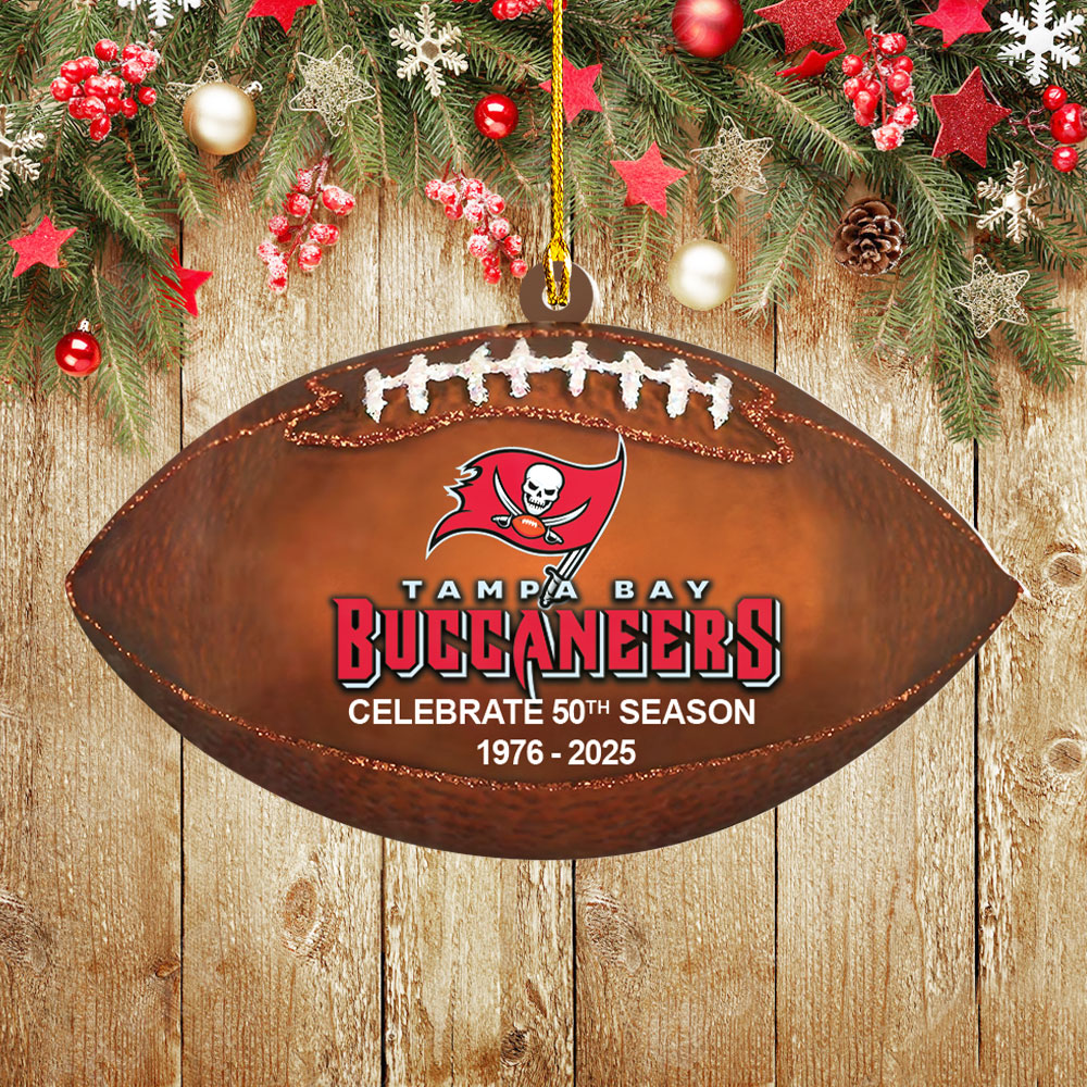 Tampa Bay Buccaneers Custom Shape 2-side Printed Acrylic Ornament – NGHIAVT4023