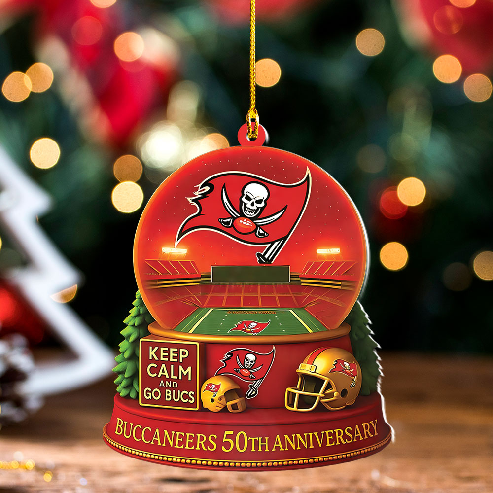 Tampa Bay Buccaneers Custom Shape 2-side Printed Acrylic Ornament – NGHIAVT4024