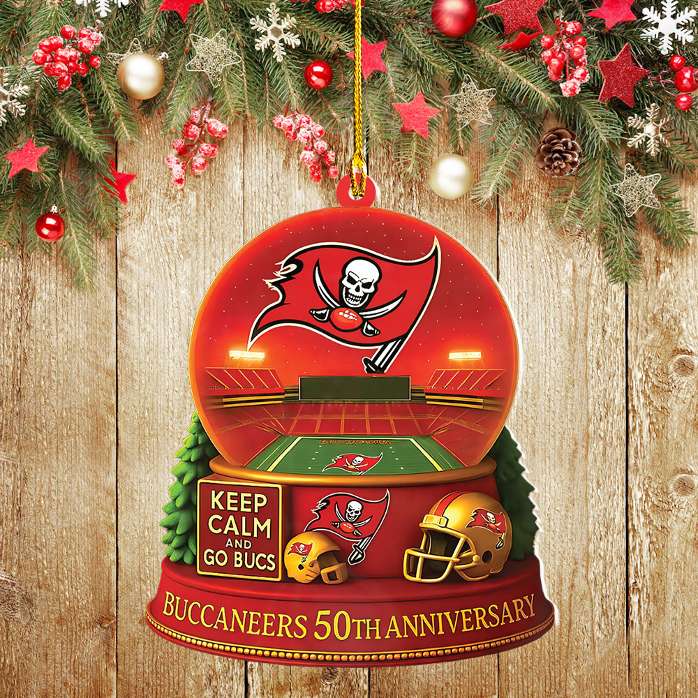 Tampa Bay Buccaneers Custom Shape 2-side Printed Acrylic Ornament – NGHIAVT4024