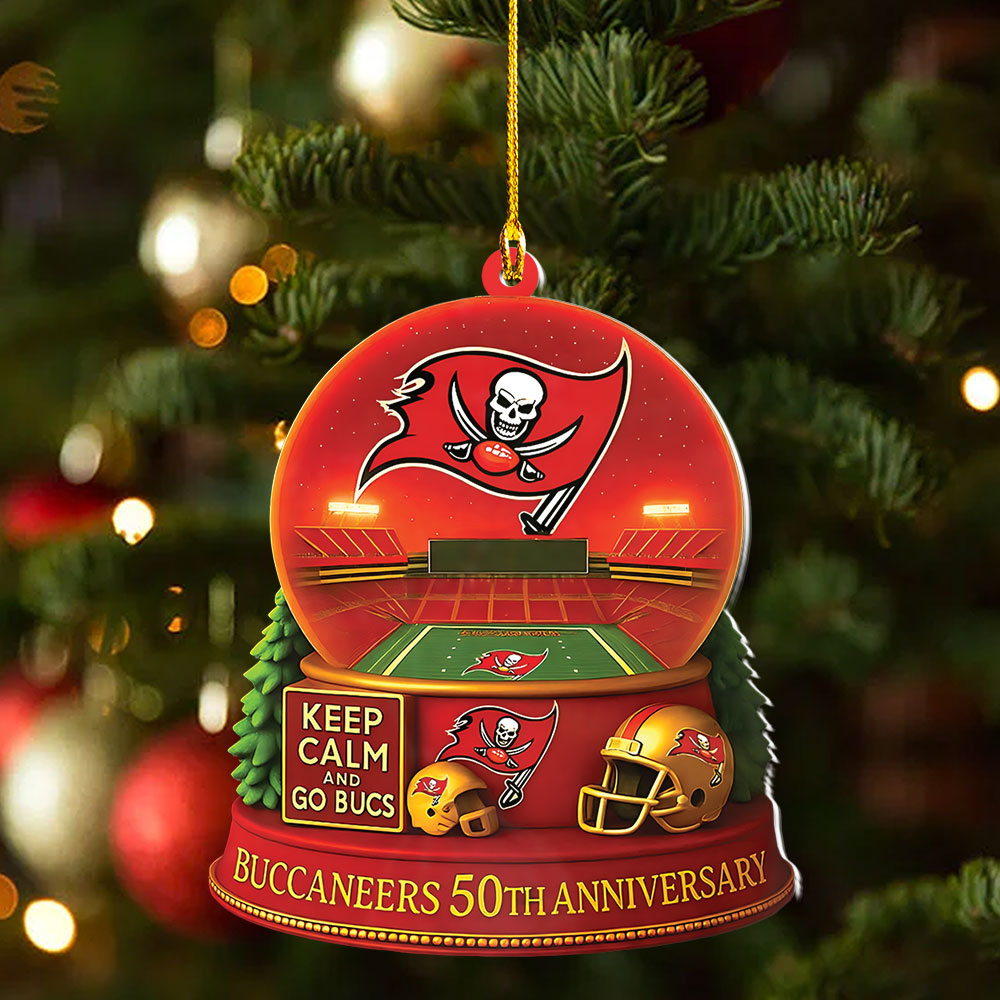 Tampa Bay Buccaneers Custom Shape 2-side Printed Acrylic Ornament – NGHIAVT4024