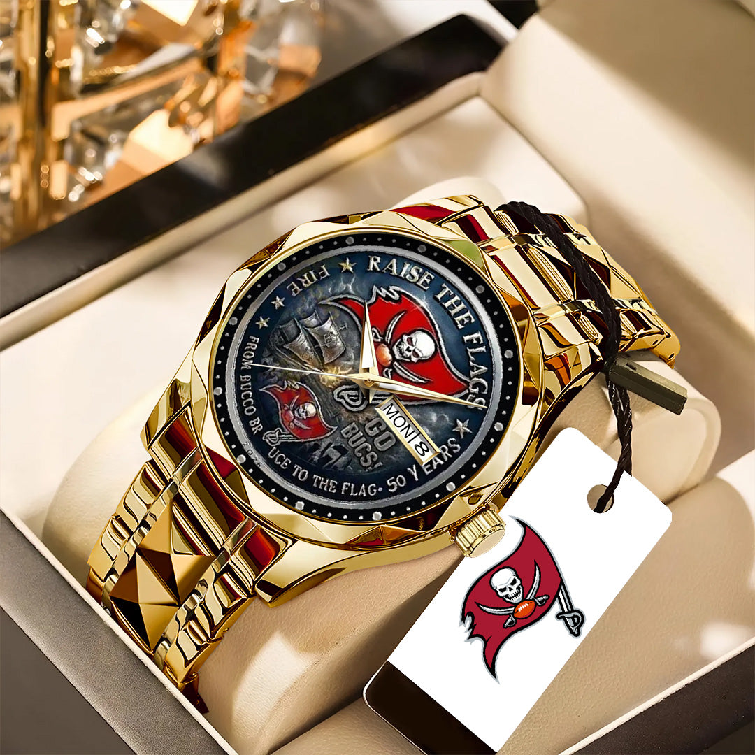 Tampa Bay Buccaneers Alloy Luxury Quartz Watch – NGHIAVT4030