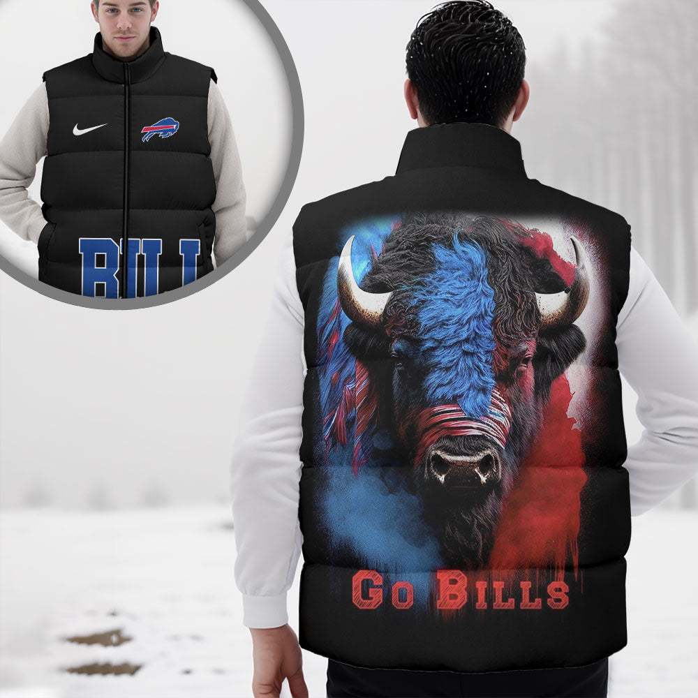 Buffalo Bills 3D Sleeveless Down Jacket – NGHIAVT4034