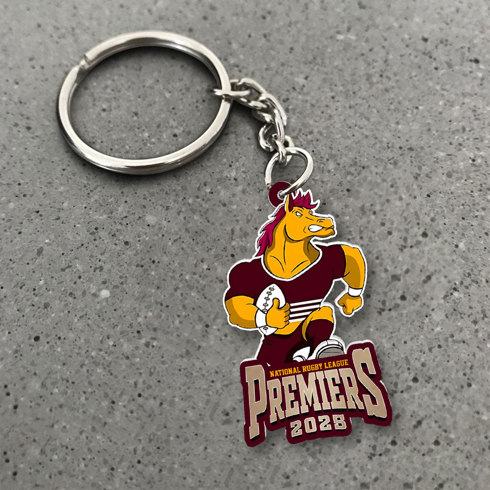 Brisbane Broncos 2025 Custom Shape 2-sided Keychain – NGHIAVT5190