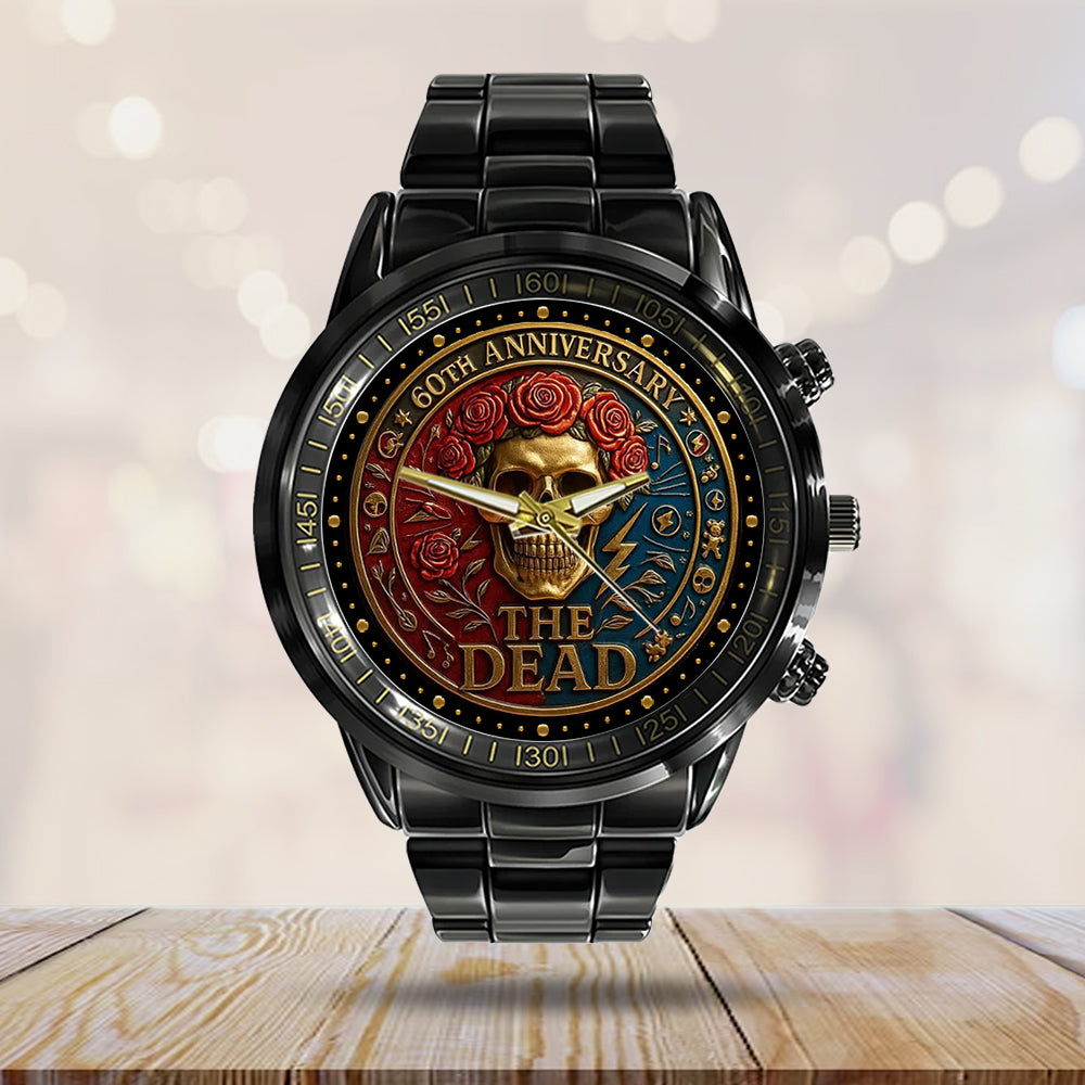 Grateful Dead Black Stainless Steel Watch – NGHIAVT5213