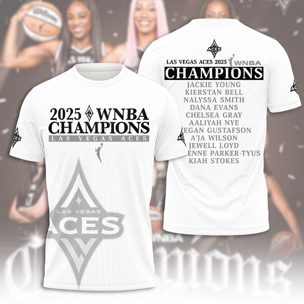 Las Vegas Aces WNBA 2025 3D Apparel – NGHIAVT5264
