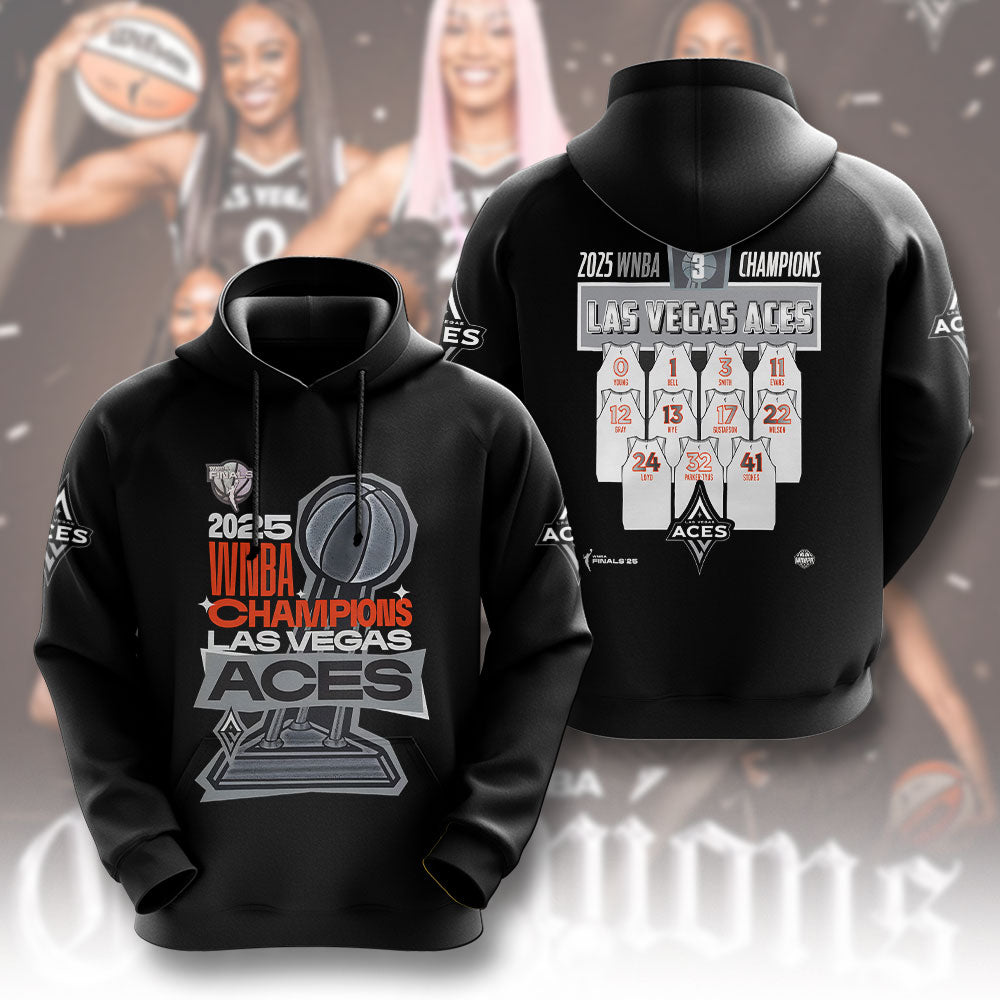 Las Vegas Aces WNBA 2025 3D Apparel – NGHIAVT5265