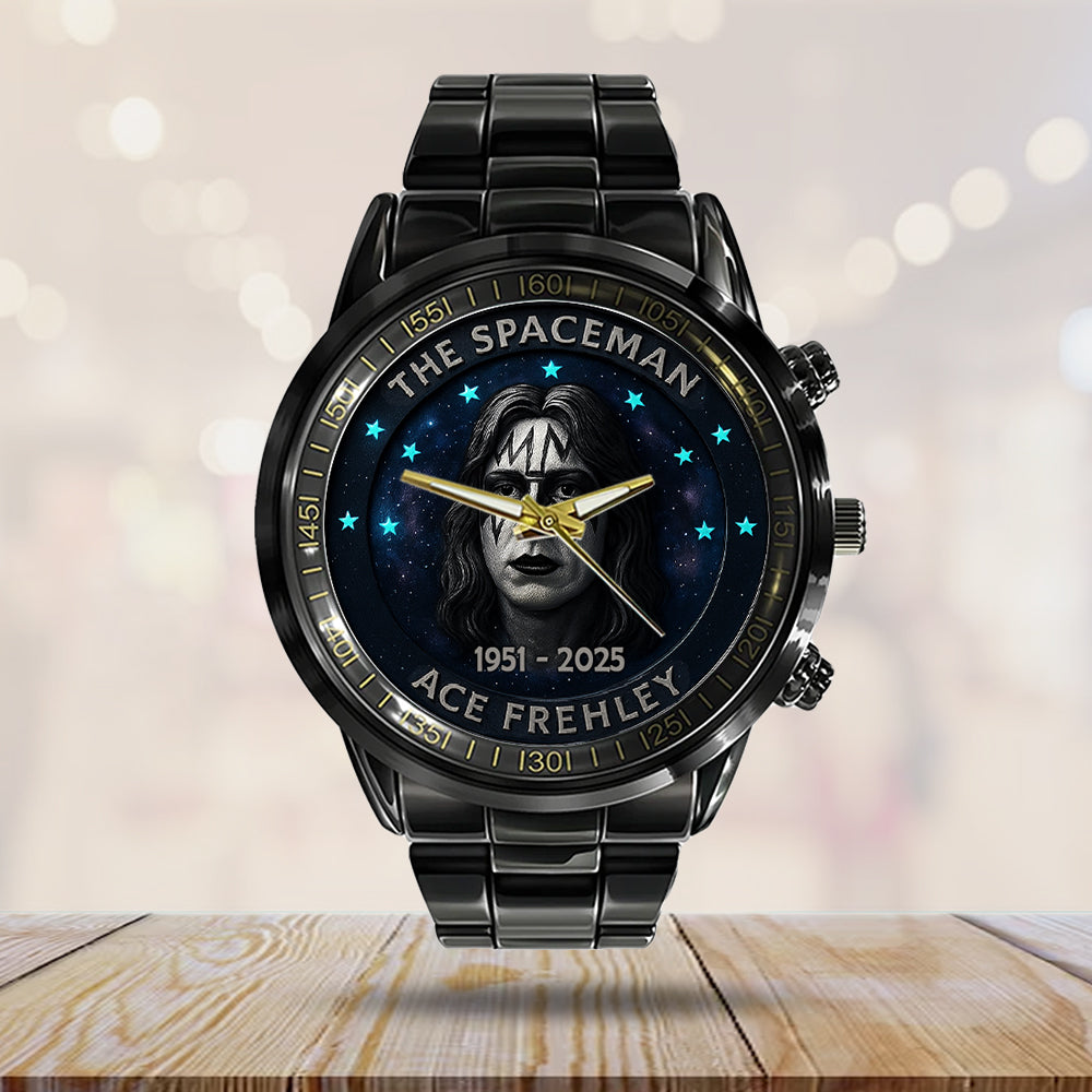 KISS x Ace Frehley Black Stainless Steel Watch – NGHIAVT5367