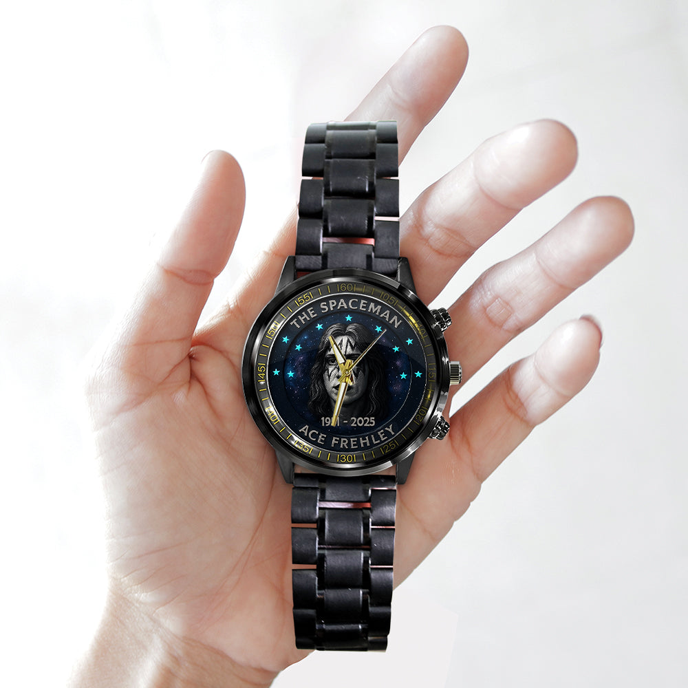 KISS x Ace Frehley Black Stainless Steel Watch – NGHIAVT5367