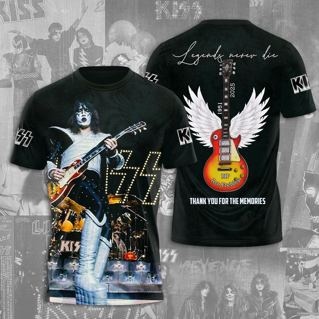 Ace Frehley x KISS 2025 3D Apparel – NGHIAVT5432
